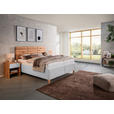 POLSTERBETT Matratze, Lattenrost, Bettkasten Buchefarben, Greige 180/200 cm  - Greige/Buchefarben, Design, Holz/Textil (180/200cm) - Valnatura