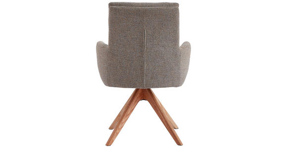 ARMLEHNSTUHL in Webstoff - Eichefarben/Gelb, Design, Holz/Textil (60,5/67/88cm) - Novel