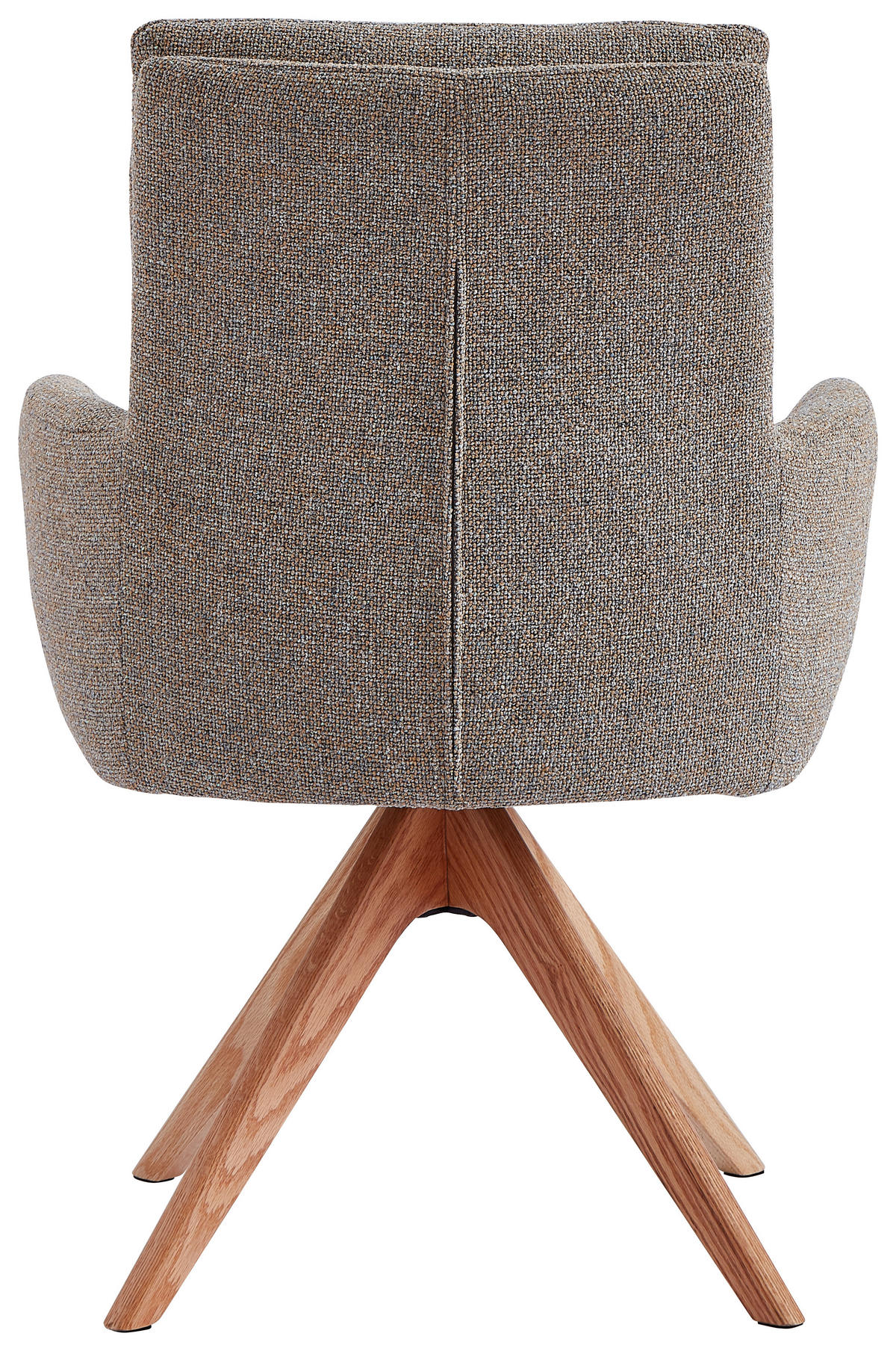 ARMLEHNSTUHL  in Webstoff  - Eichefarben/Gelb, Design, Holz/Textil (60,5/88/67cm) - Novel