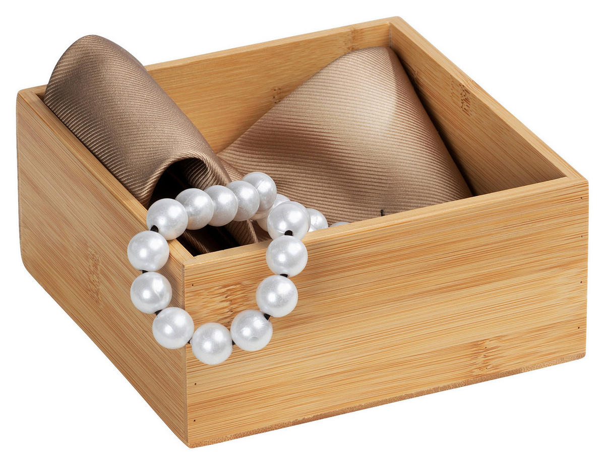 ORGANIZÉR hnedá - hnedá, Basics, drevo (15/7/15cm)