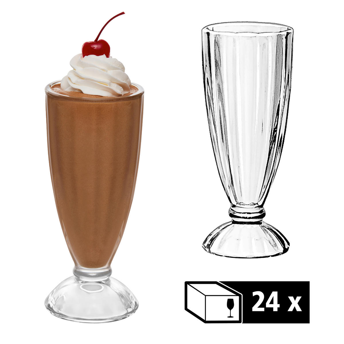 GLÄSERSET FOUNTAINWARE  24-teilig  - Klar, Basics, Glas (8/19,5cm)