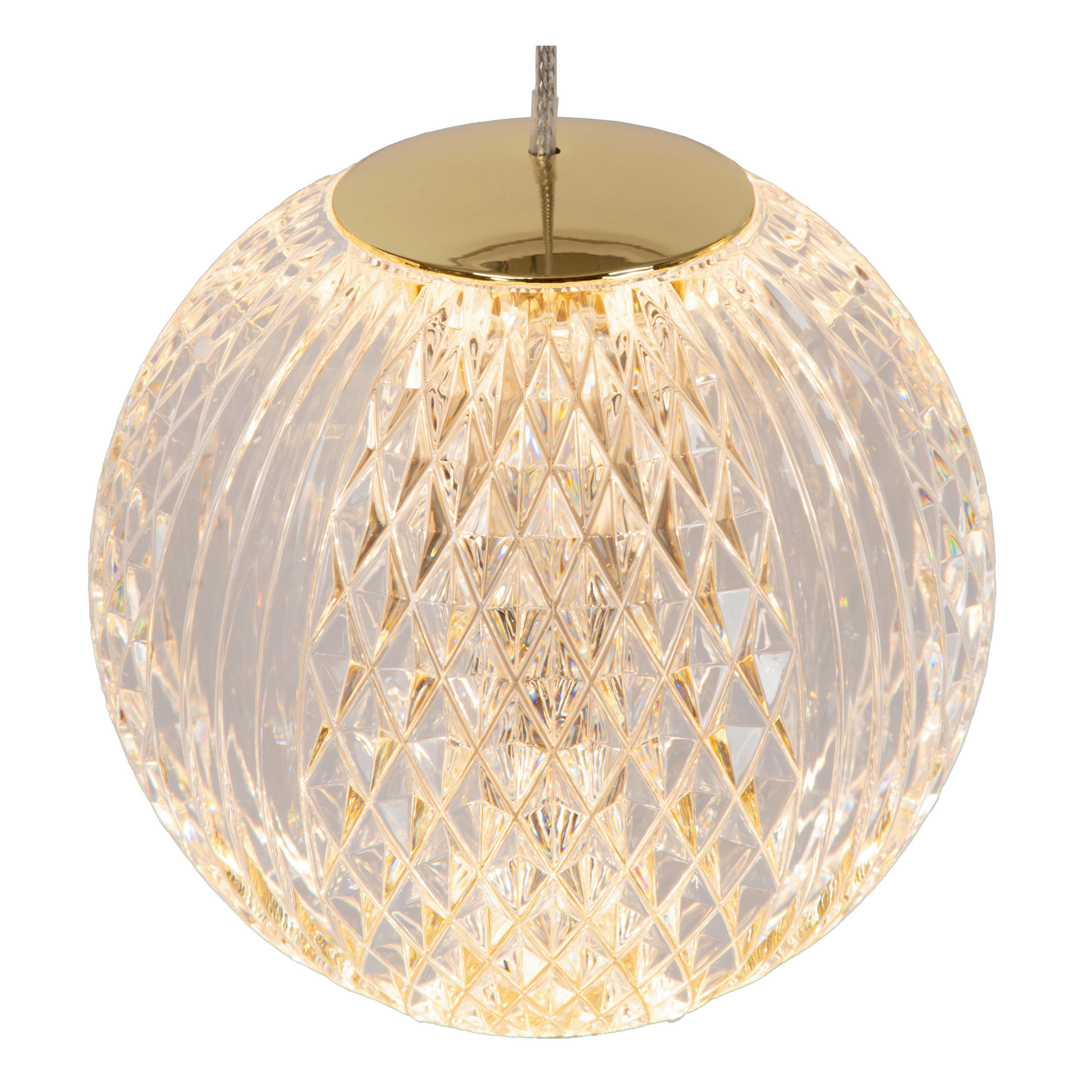 VISEČA LED-SVETILKA  Cintra 6 W/295 lm/2700 K/230 V/ - zlate barve/prosojno, Romantika, kovina/umetna masa (14/14/150cm)