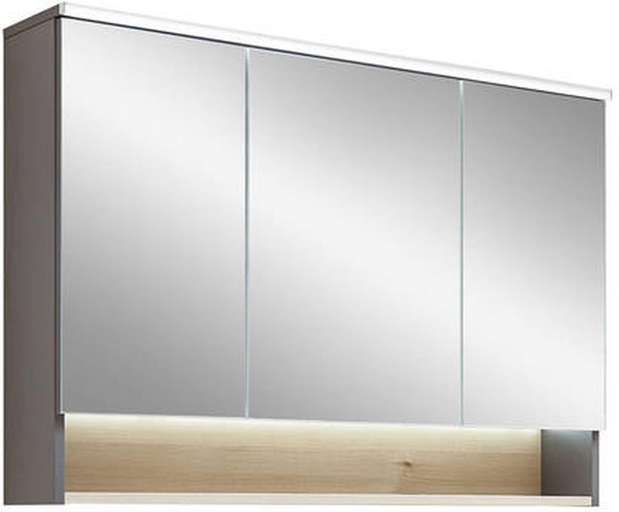 Pelipal Spiegelschrank Quickset 394 Dunkelgrau 100x71.6x21.4 cm