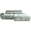 ECKSOFA in Flachgewebe Hellblau  - Hellblau, Modern, Textil (239/150cm) - MID.YOU