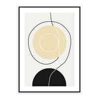 KUNSTDRUCK Abstraktes 51,5/71,5 cm  - Multicolor/Naturfarben, Design, Holzwerkstoff/Textil (51,5/71,5cm) - Monee
