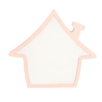 KINDERTISCHLEUCHTE House 27/3.5/24 cm  - Pink, Basics, Holzwerkstoff/Kunststoff (27/3.5/24cm)