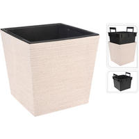 KVĚTINÁČ NA KVĚTINY textil, 23.5/24/24 cm - vícebarevná, Basics, textil (23.5/24/24cm)