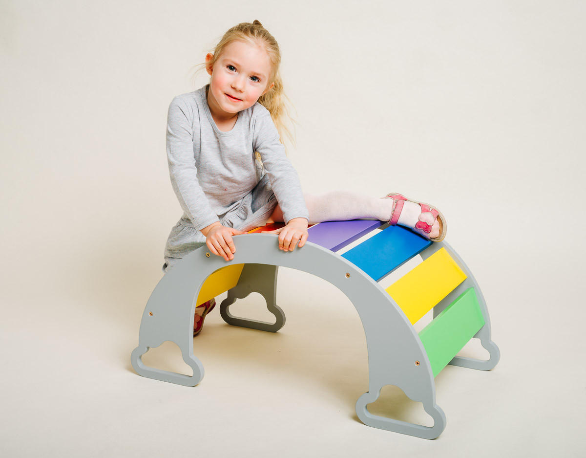 WIPPE  - Multicolor/Grau, Basics, Holz (40/75/37cm)