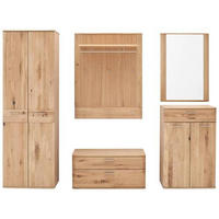 GARDEROBE 5-teilig  in 240/197/38 cm  - Eichefarben, Natur, Holz/Holzwerkstoff (240/197/38cm)