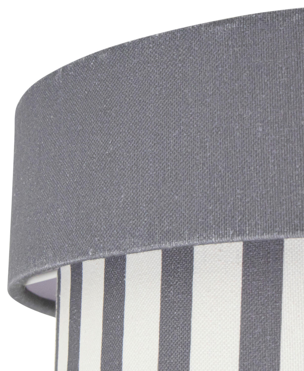 DECKENLEUCHTE 37/13 cm   - Naturfarben/Grau, MODERN, Kunststoff/Textil (37/13cm) - Novel