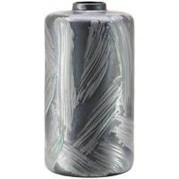 VASE 30,5 cm  - Schwarz/Grau, Trend, Stein (16,00/30,5cm)