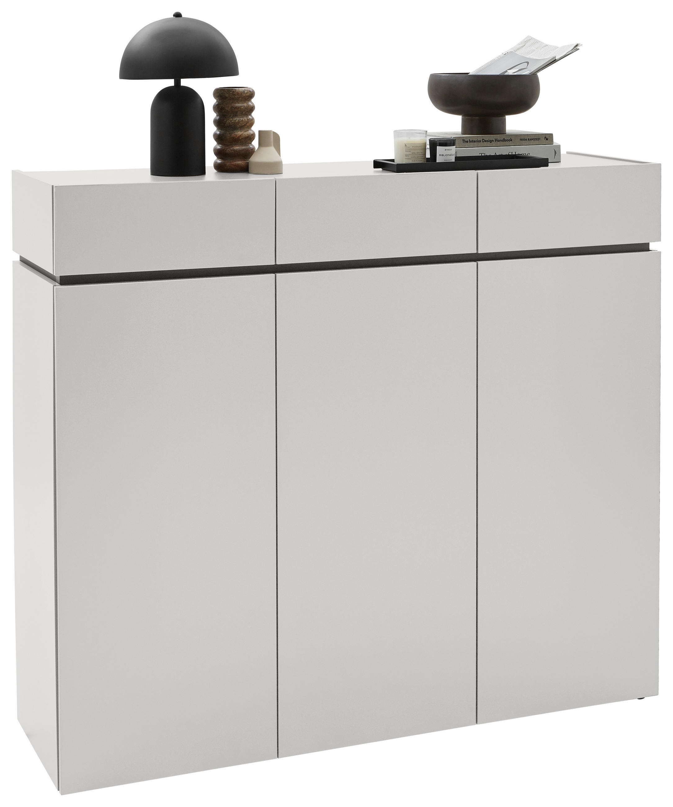 SCHUHSCHRANK Kaschmir  - Kaschmir/Schwarz, Design, Holzwerkstoff/Kunststoff (135/121/40cm) - Voleo