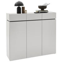 SCHUHSCHRANK  in 135/121/40 cm  - Kaschmir/Schwarz, Design, Holzwerkstoff/Kunststoff (135/121/40cm) - Voleo