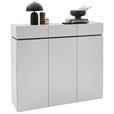 SCHUHSCHRANK  in 135/121/40 cm  - Kaschmir/Schwarz, Design, Holzwerkstoff/Kunststoff (135/121/40cm) - Voleo