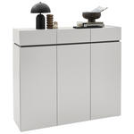 SCHUHSCHRANK  in 135/121/40 cm  - Kaschmir/Schwarz, Design, Holzwerkstoff/Kunststoff (135/121/40cm) - Voleo