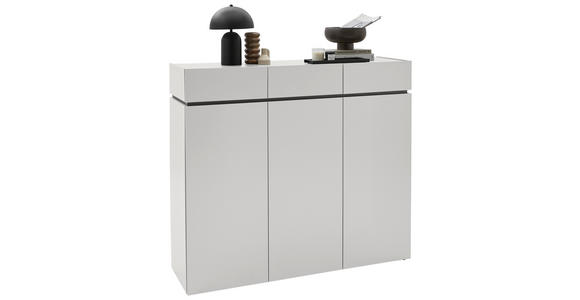SCHUHSCHRANK  in 135/121/40 cm  - Kaschmir/Schwarz, Design, Holzwerkstoff/Kunststoff (135/121/40cm) - Voleo