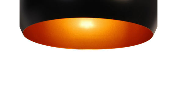 HÄNGELEUCHTE 120/30/150 cm - Goldfarben/Schwarz, Trend, Metall (120/30/150cm) - Novel