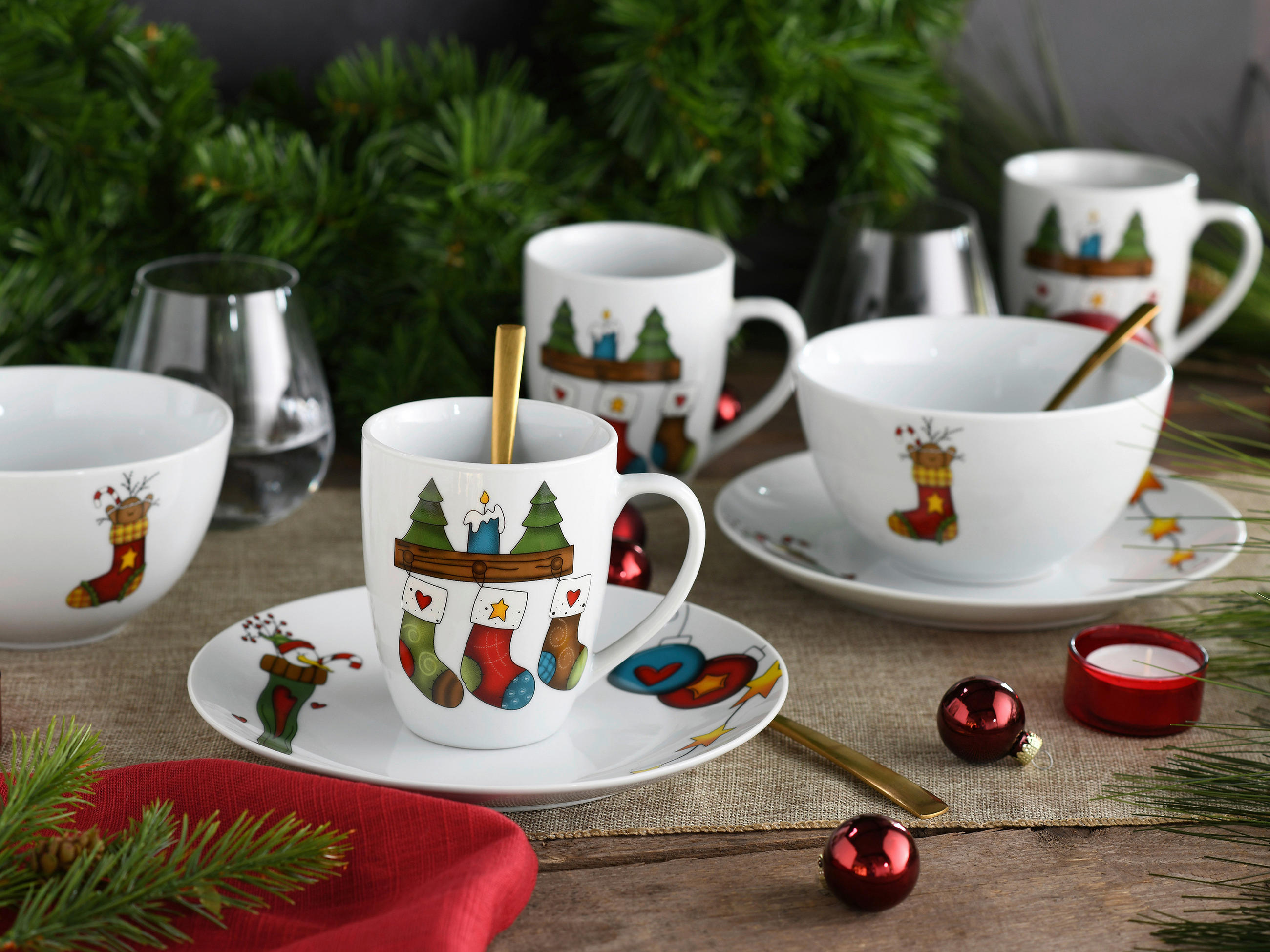 RAŇAJKOVÁ SÚPRAVA, porcelán - Basics, keramika (35/25/27,5cm) - Creatable
