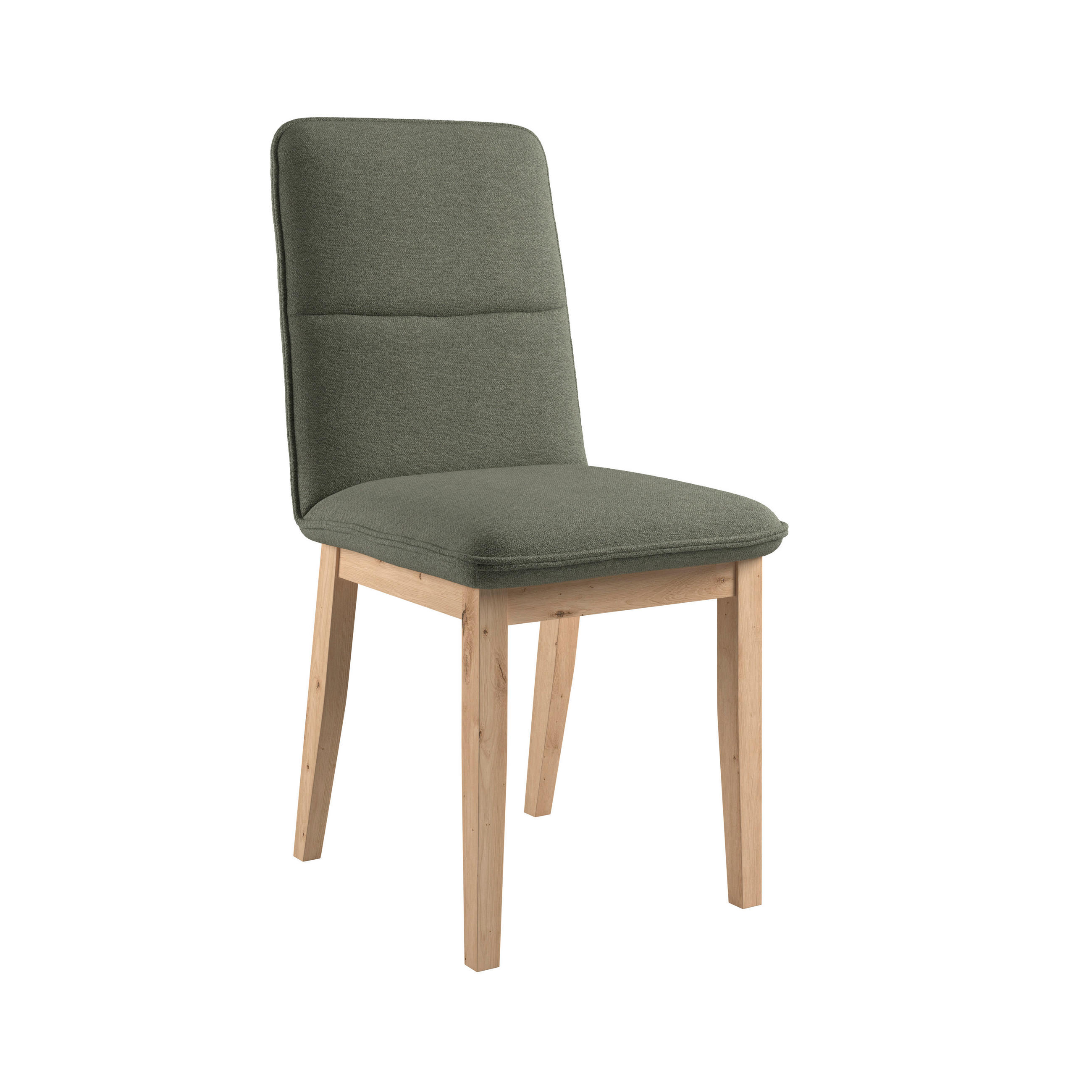 STUHL   Webstoff  Grün  - Eichefarben/Grün, KONVENTIONELL, Holz/Textil (47/91/44cm) - P & B