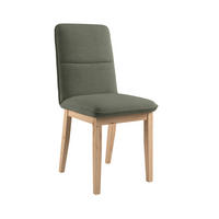STUHL   Webstoff  Grün  - Eichefarben/Grün, KONVENTIONELL, Holz/Textil (47/91/44cm) - P & B
