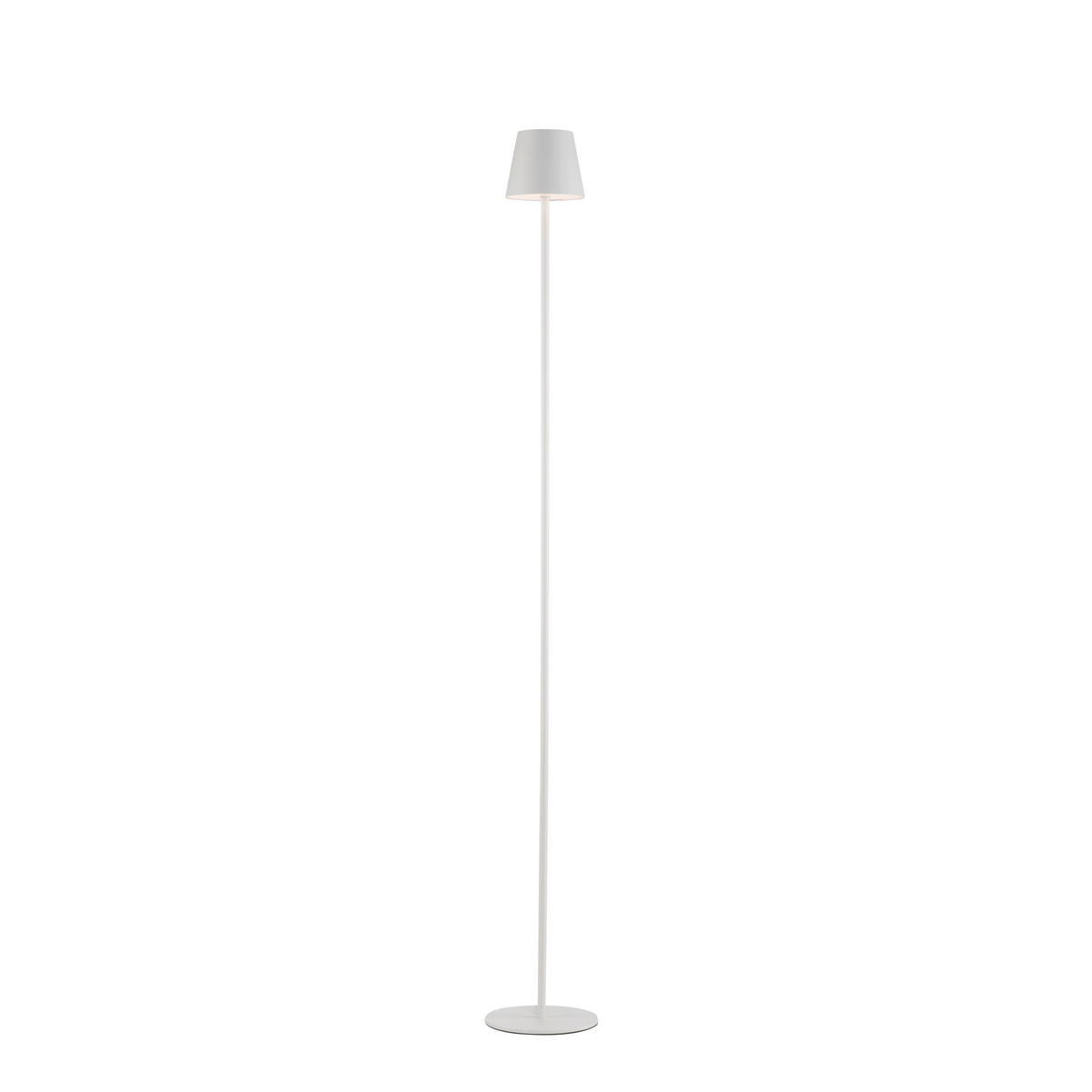 PODNA PUNJIVA SVJETILJKA  - bijela, Trend, metal/plastika (16/16/125cm)