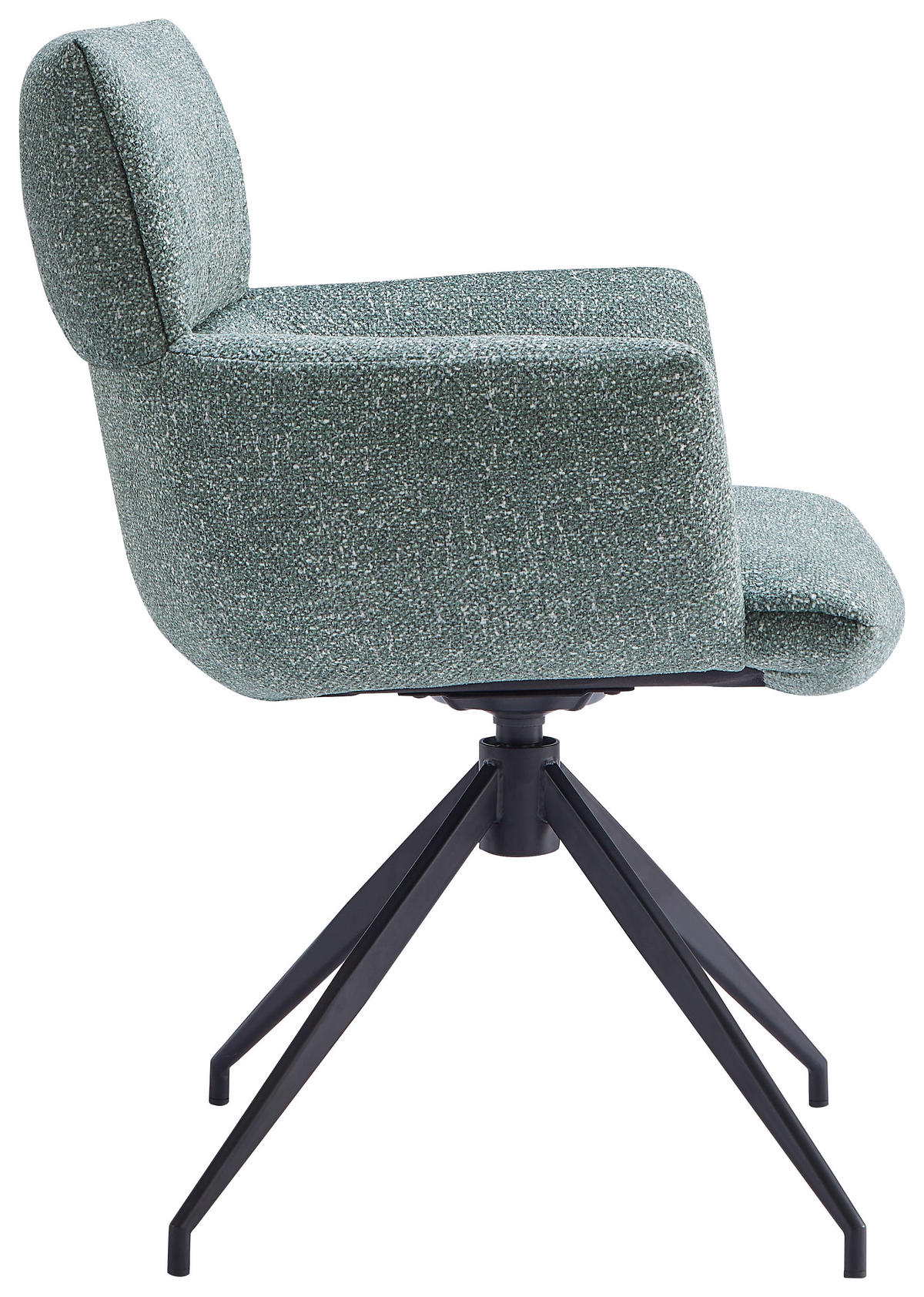 KAROSSZÉK olívazöld  - olívazöld/fekete, Design, textil/fém (64/86/63cm) - Dieter Knoll