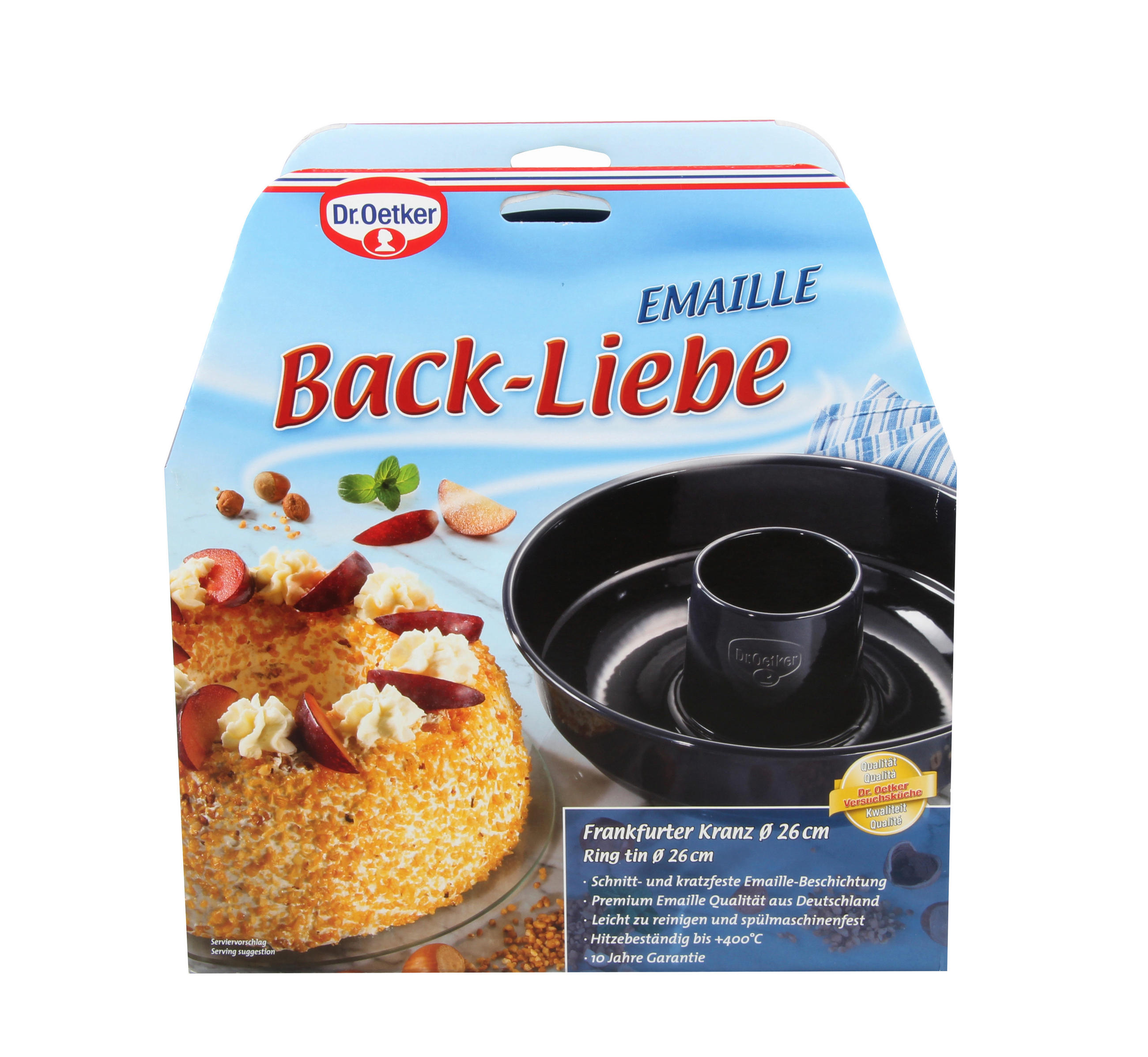 FRANKFURTER-KRANZ-FORM  - Blau, Basics, Metall (26/8cm) - Dr.Oetker