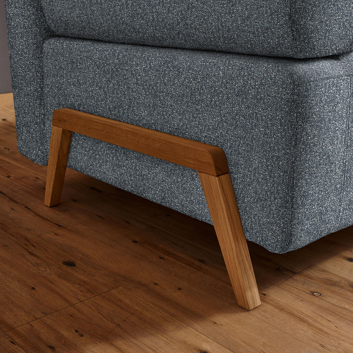 SCHLAFSOFA in Textil Dunkelgrau  - Dunkelgrau/Naturfarben, Design, Holz/Textil (211/88/102cm) - Niels Andersson