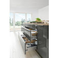 EINBAUKÜCHE   - Eichefarben/Grau, Design, Holzwerkstoff - Dieter Knoll