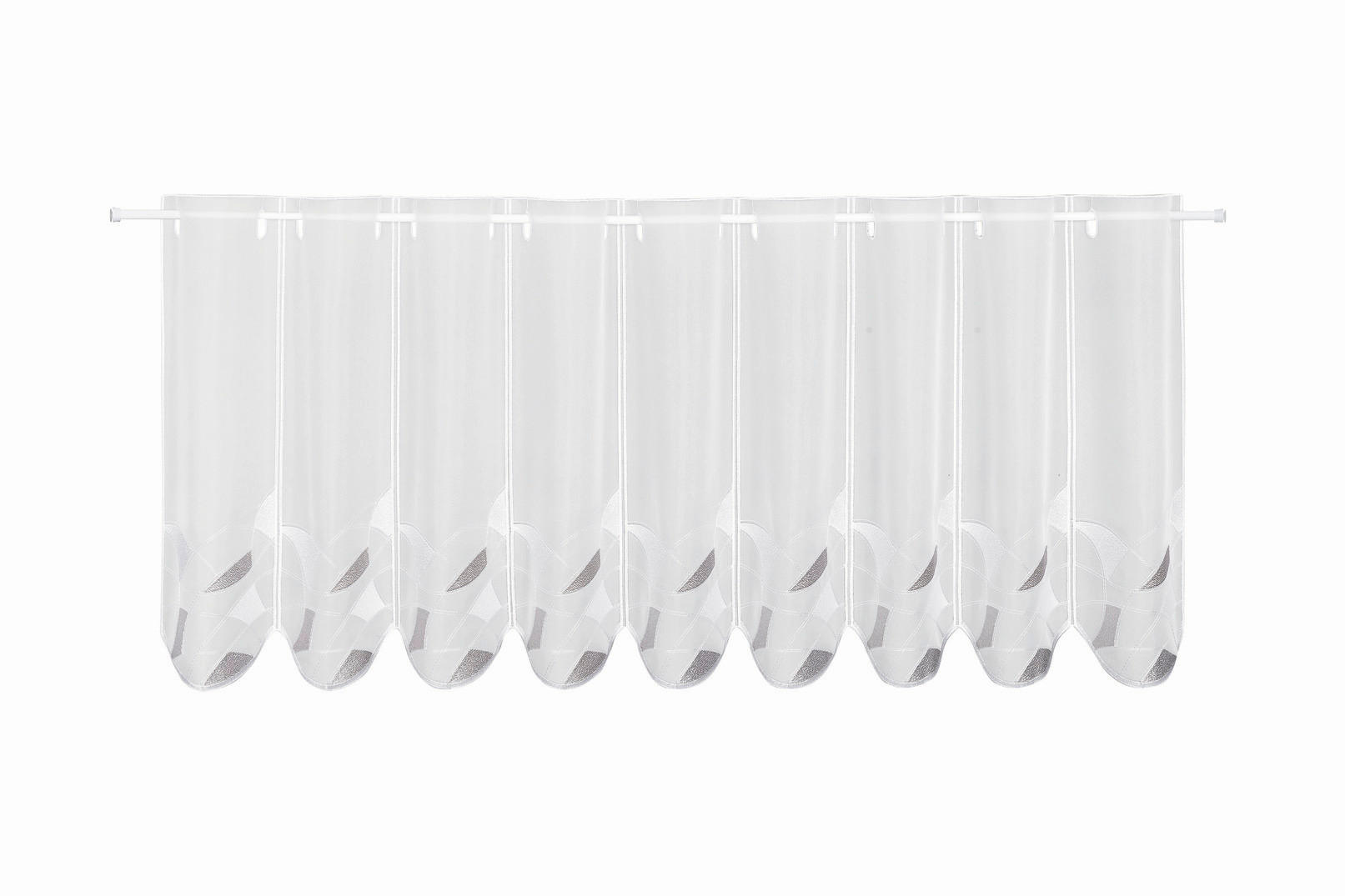 KURZGARDINE   145/45 cm   - Weiß, Basics, Textil (145/45cm)