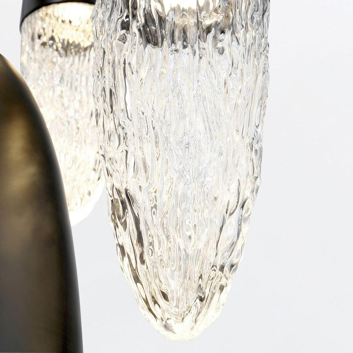 PENDELLEUCHTE    - Schwarz, Konventionell, Glas/Metall (61,5/16,5/70cm) - Elstead Lighting