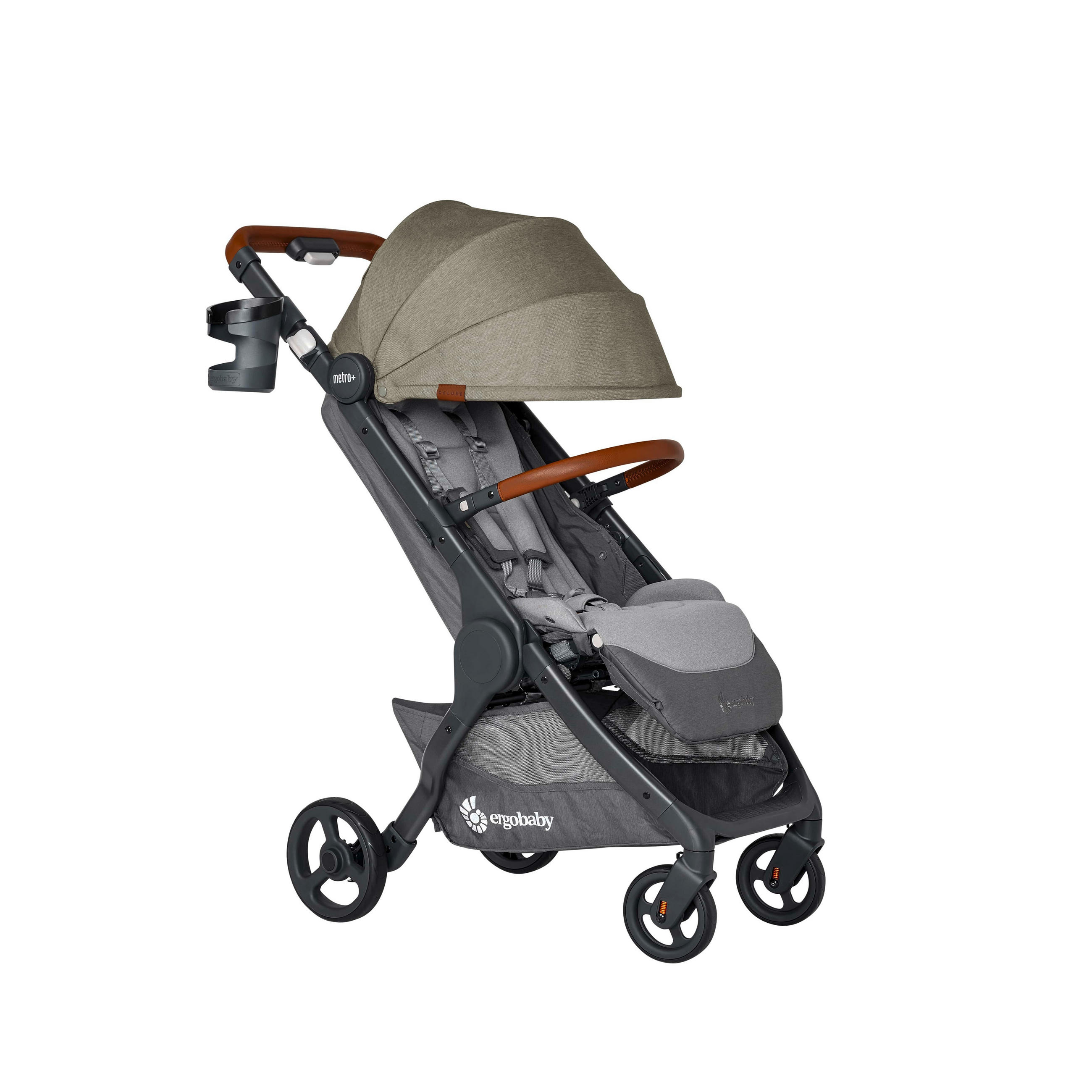 DJEČJA KOLICA  METRO+ DELUXE  - siva/pastelno zelena, Basics, tekstil/metal (8,3kg) - Ergo Baby