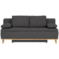 SCHLAFSOFA in Webstoff Anthrazit  - Anthrazit/Naturfarben, Konventionell, Holz/Textil (203/95/96cm) - Venda