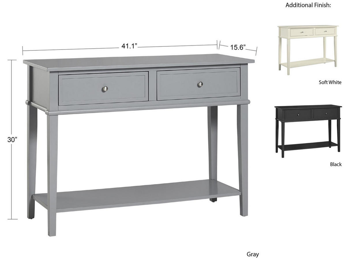KONSOLENTISCH in Holzwerkstoff 104/40/76 cm    - Grau, Design, Holzwerkstoff (104/40/76cm) - MID.YOU