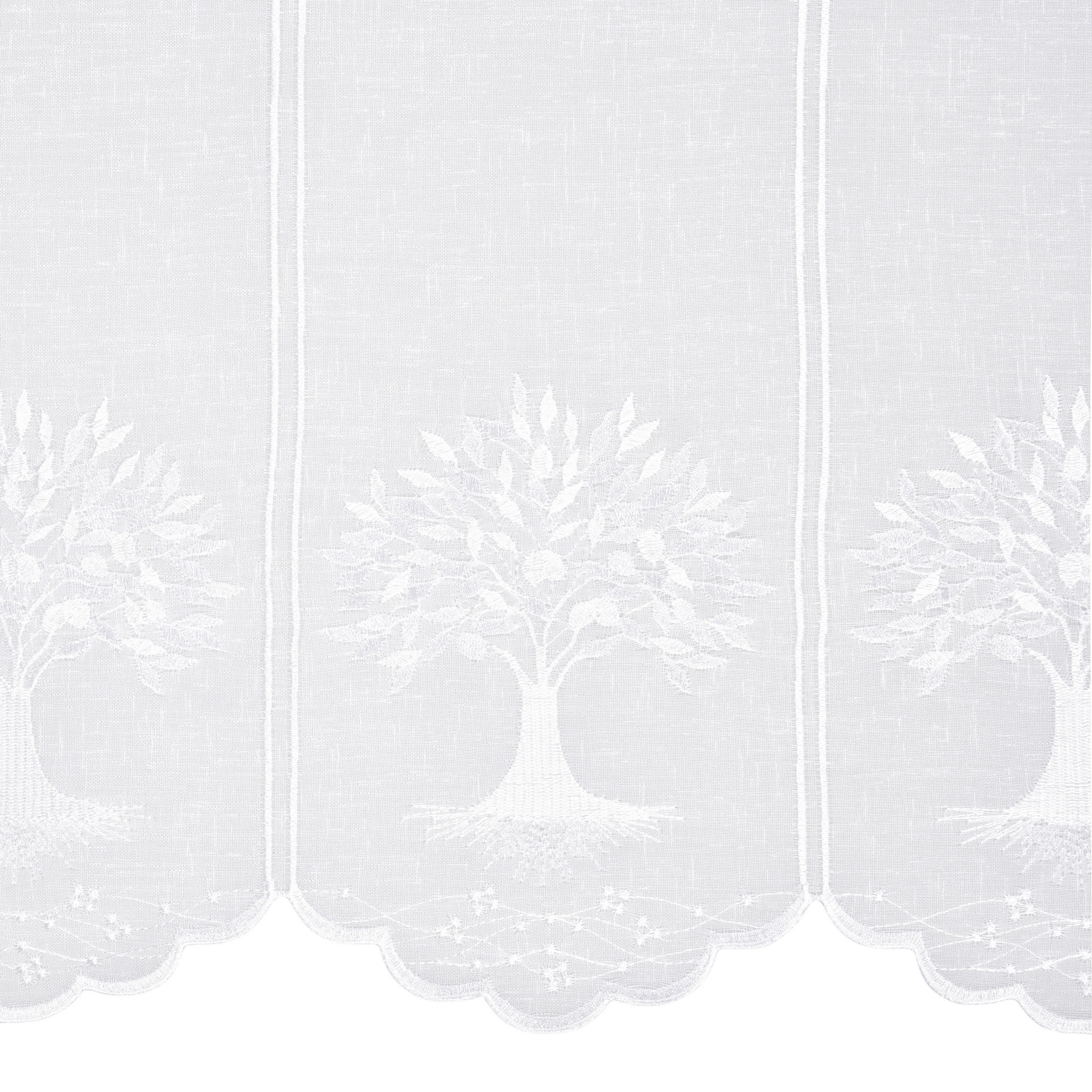 KURZGARDINE - Weiss, Konventionell, Textil (60cm) - Esposa