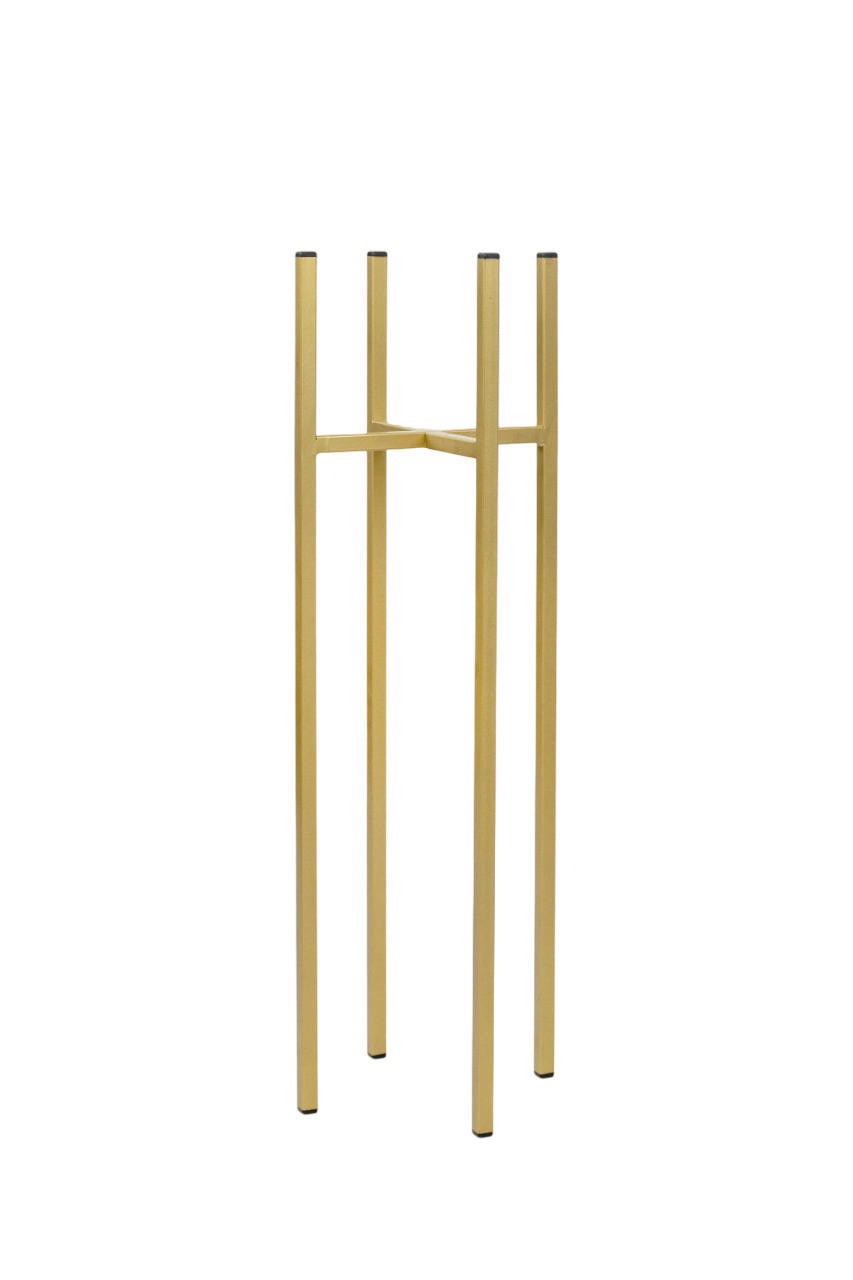 BLUMENSTÄNDER Metall  - Goldfarben, Basics, Metall (28/90/28cm)