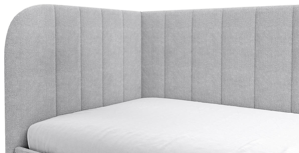 POLSTERBETT 90/200 cm,  in Grau, Lattenrost, Bettkasten,  - Schwarz/Grau, MODERN, Holz/Holzwerkstoff (90/200cm) - MID.YOU