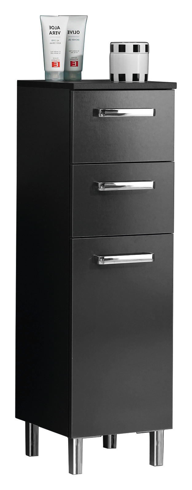 UNTERSCHRANK 30/100,5/33 cm  - Anthrazit/Silberfarben, KONVENTIONELL, Holzwerkstoff/Metall (30/100,5/33cm) - Carryhome