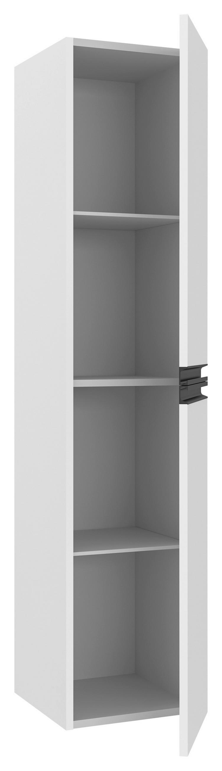 MIDISCHRANK 41/180/41 cm  - Schwarz/Weiß, MODERN, Holzwerkstoff/Metall (41/180/41cm) - MID.YOU