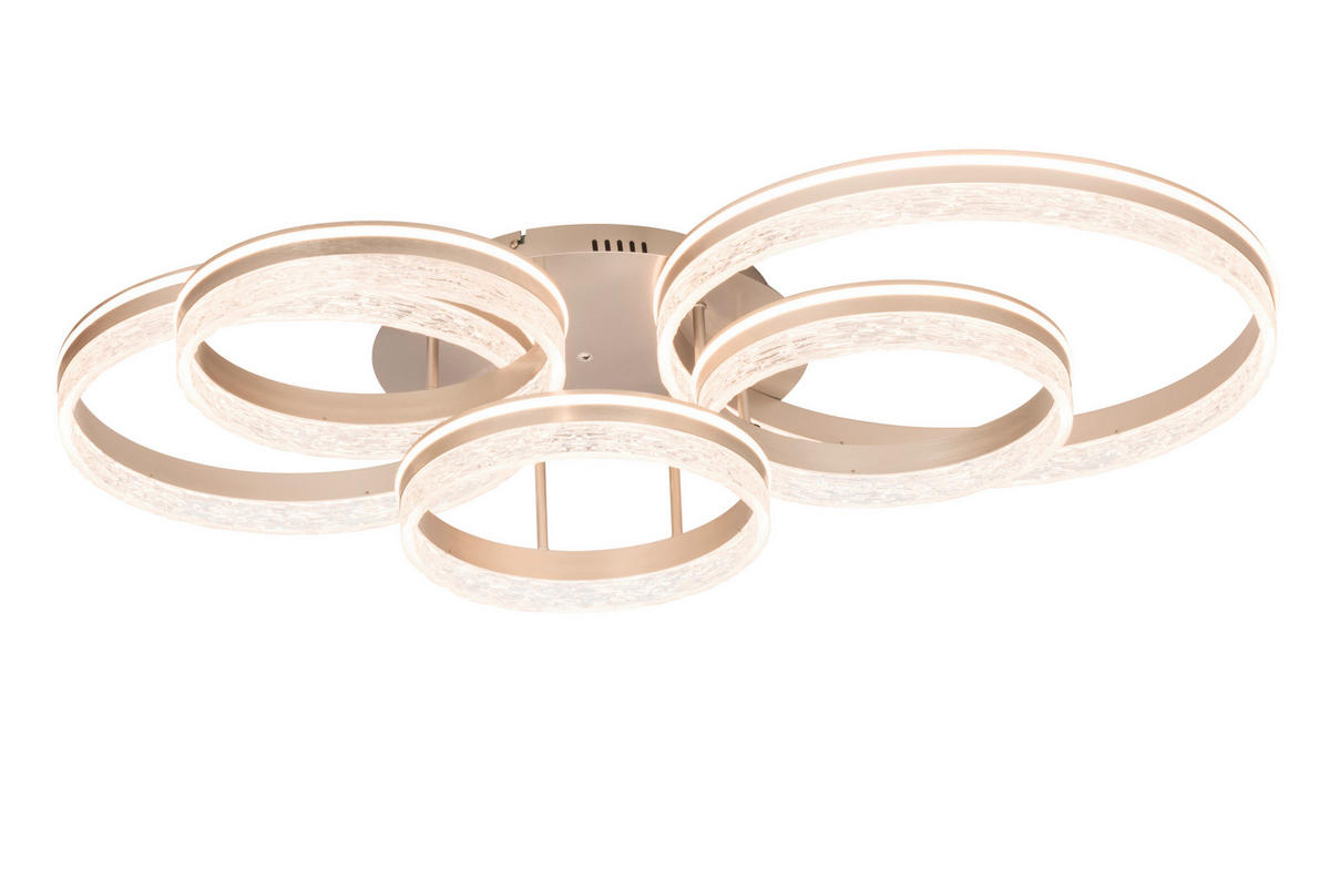 STROPNÉ LED SVIETIDLO, 100/56/22 cm - cappuccino, Design, kov/plast (100/56/22cm) - Novel