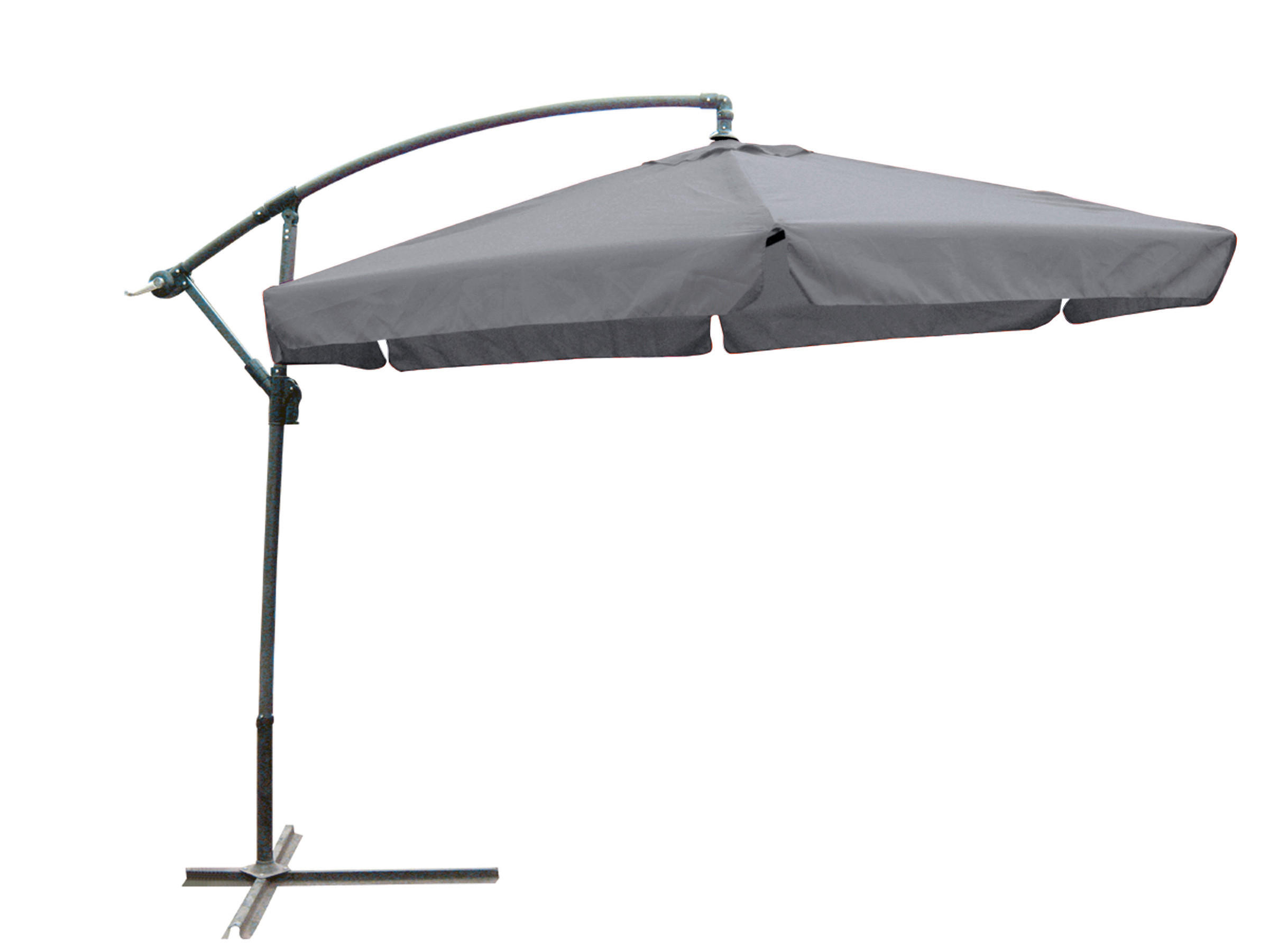 AMPELSCHIRM   - Anthrazit, Basics, Kunststoff/Metall (300/250/300cm) - Gardenson