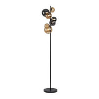 STOJACIA LED LAMPA, 35/35/155 cm - čierna, Trend, kov/plast (35/35/155cm)