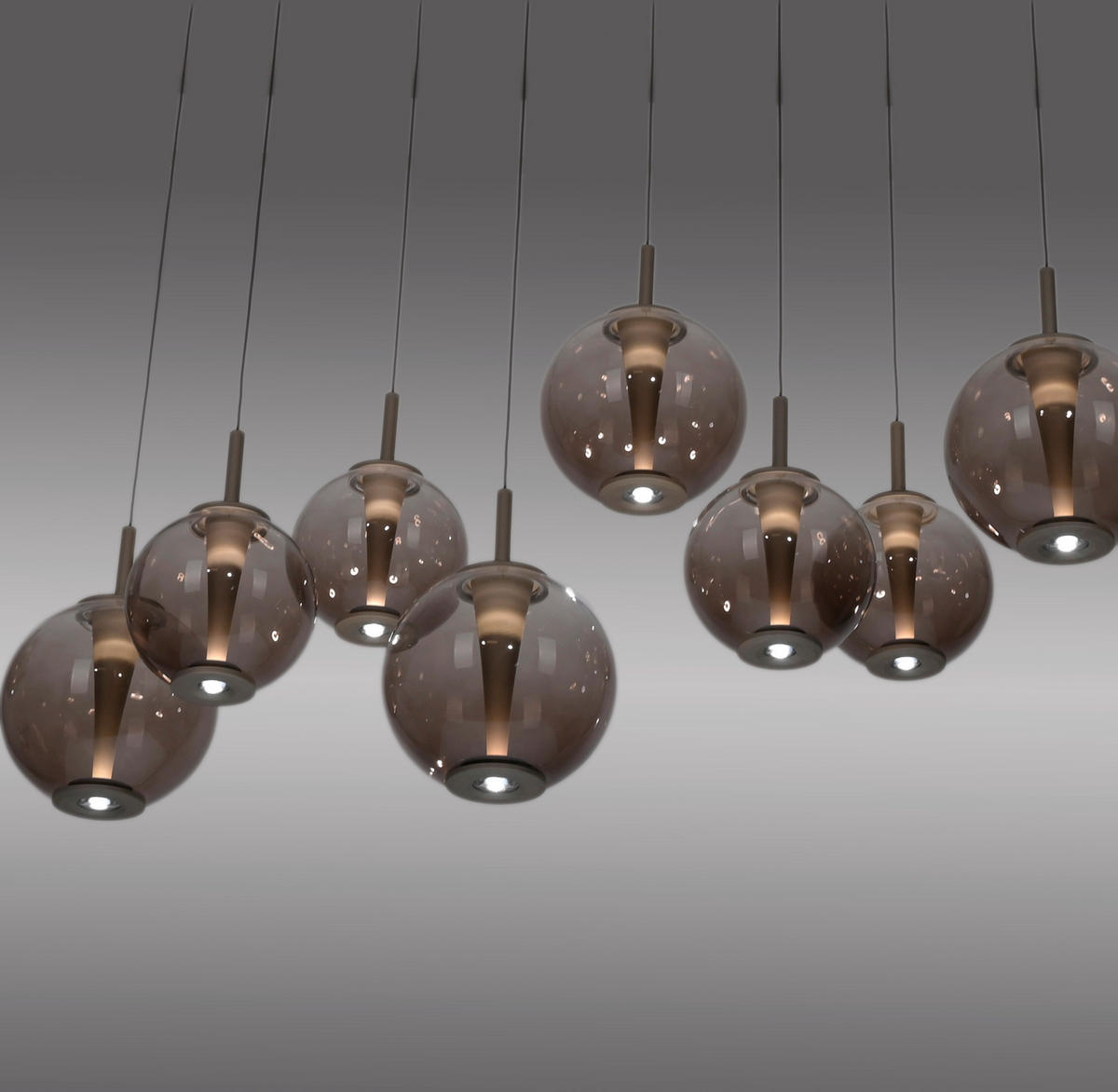 LED-HÄNGELEUCHTE Pure E-Infinity 198/35/180 cm   - Bernsteinfarben, Design (198/35/180cm) - Neuhaus PURE