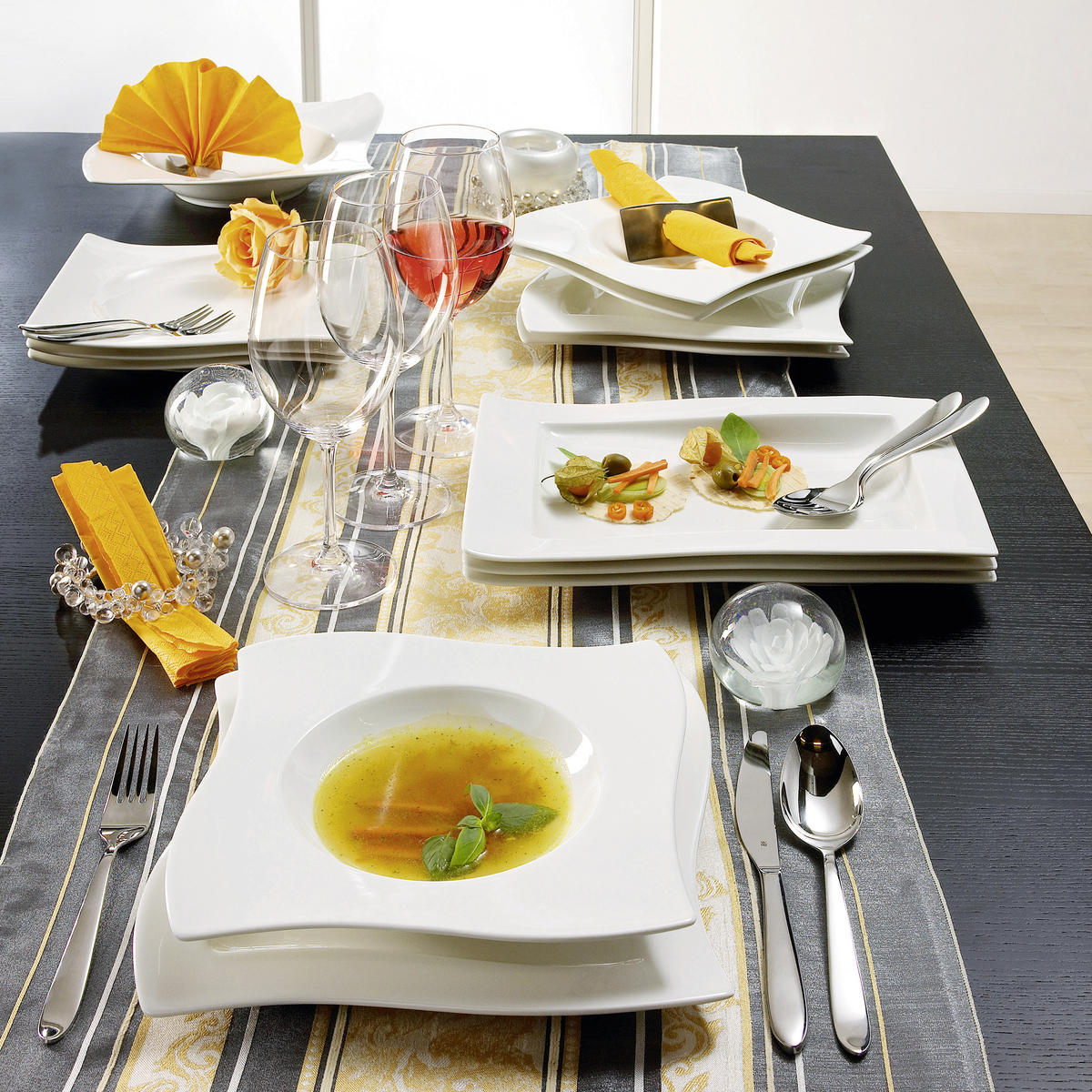 GOURMETTELLER Weiß New Wave  - Weiß, Basics, Keramik (33/24cm) - Villeroy & Boch