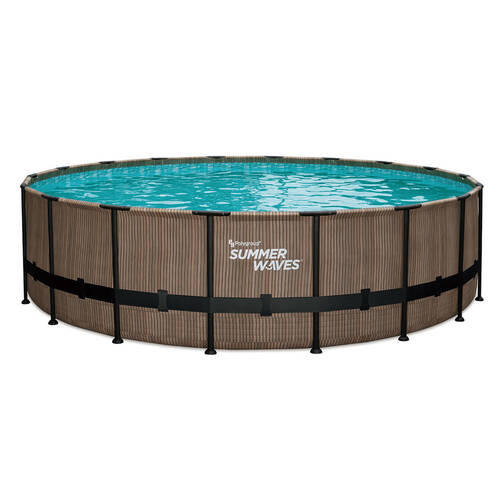 POOL PGP4E01852B 549/132 cm  - Teakfarben, KONVENTIONELL, Kunststoff (549/132cm)