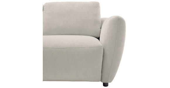 ECKSOFA  in Chenille Platinfarben  224/307 cm  - Platinfarben/Schwarz, KONVENTIONELL, Kunststoff/Textil (224/307cm) - Hom`in