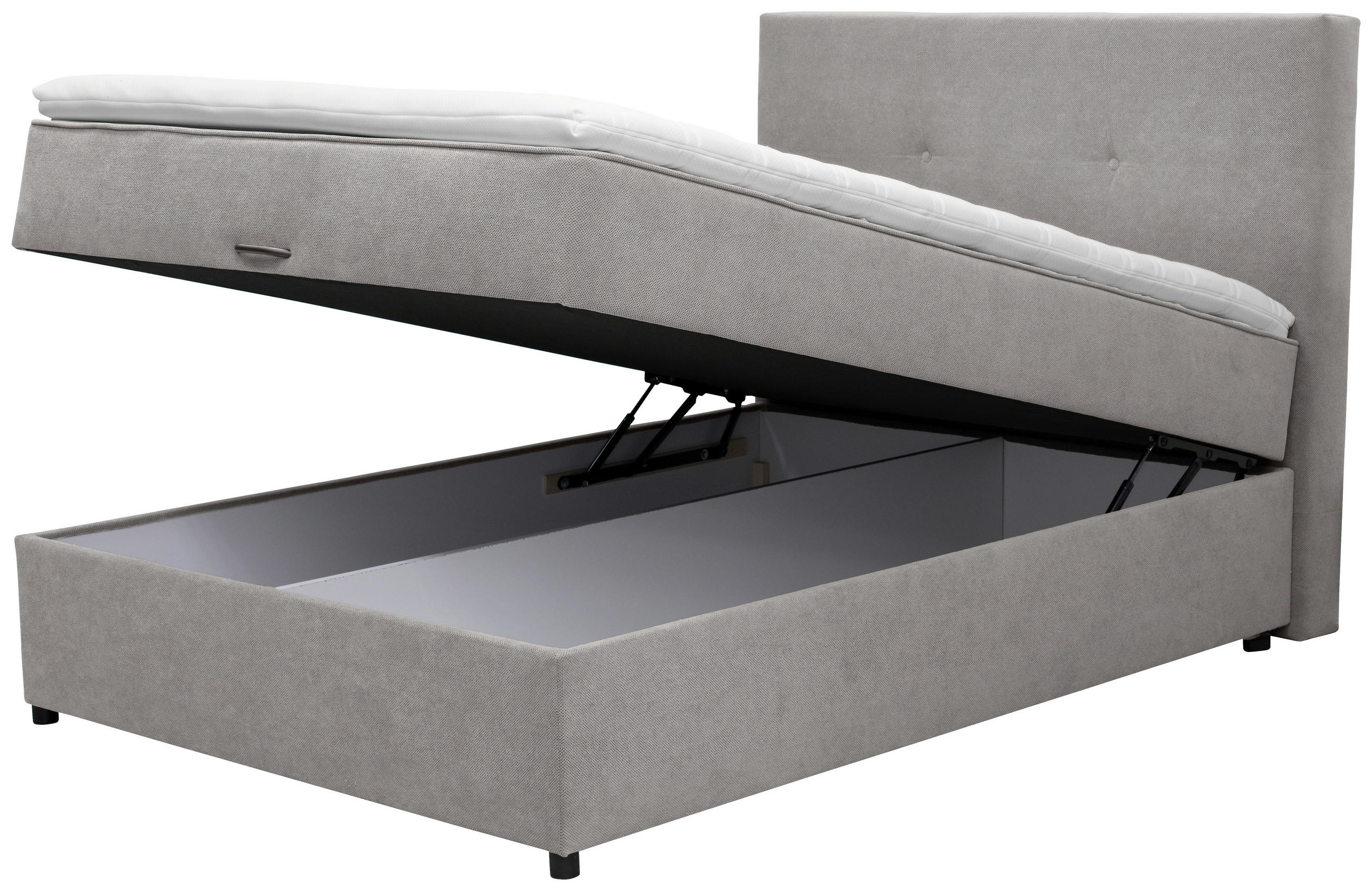 AMERICKÁ POSTEĽ, 140/200 cm, sivá - sivá, Modern, drevo/kompozitné drevo (140/200cm) - Ti'me
