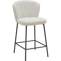 BARHOCKER in Beige  - Beige/Schwarz, LIFESTYLE, Holz/Textil (55/101/59cm) - Livetastic