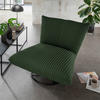 RELAXSESSEL in Textil Grün  - Schwarz/Grün, Design, Textil/Metall (100/78/96cm) - Livetastic