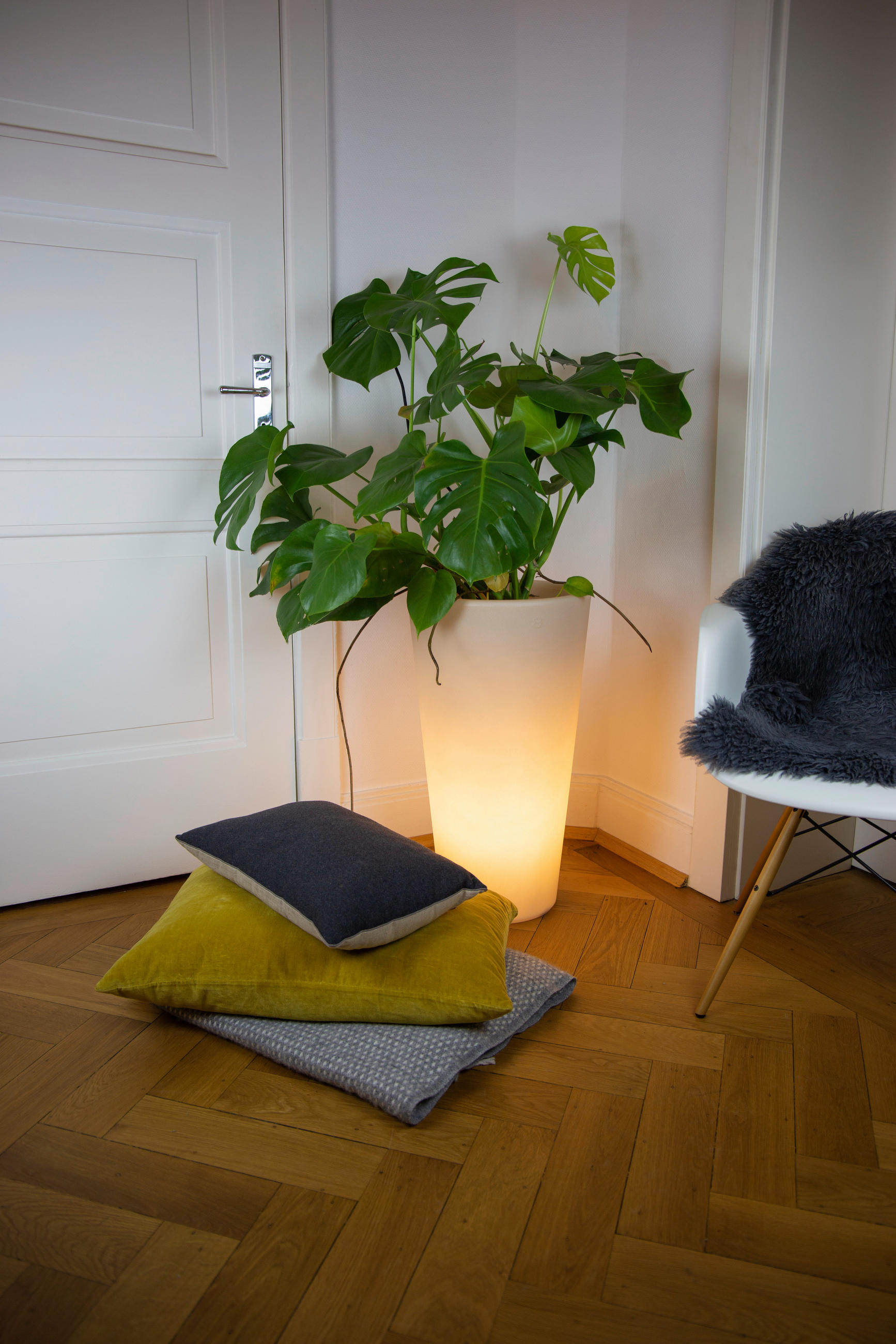 LED-DEKOLEUCHTE 49/70 cm   - Weiß, Basics, Kunststoff (49/70cm)